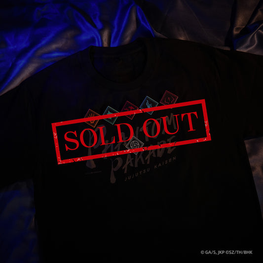 "Jujutsu Kaisen Phantom Parade" T-Shirt & Printed Badge Set