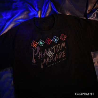"Jujutsu Kaisen Phantom Parade" T-Shirt & Printed Badge Set