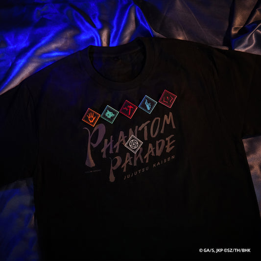 "Jujutsu Kaisen Phantom Parade" T-Shirt & Printed Badge Set