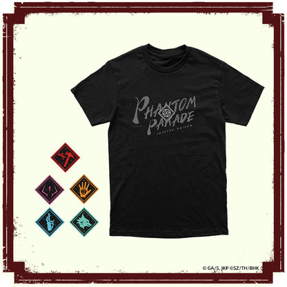 "Jujutsu Kaisen Phantom Parade" T-Shirt & Printed Badge Set