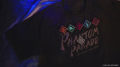 "Jujutsu Kaisen Phantom Parade" T-Shirt & Printed Badge Set